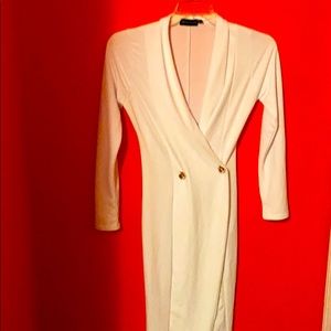 White blazer dress